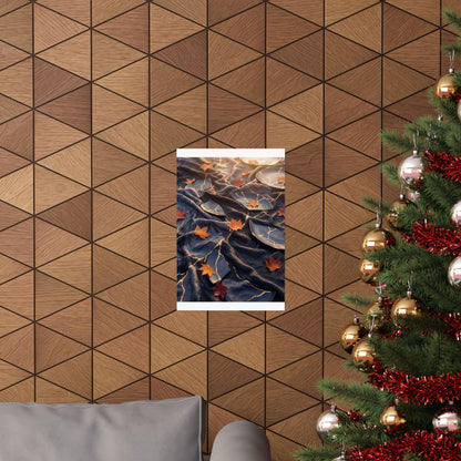 Silk Drape Gold Repair Wall Art Print | Artful Kintsugi Art