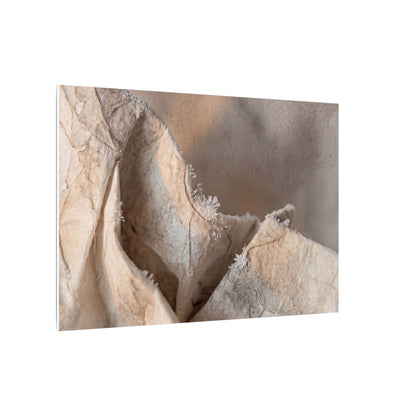 Japandi Paper Fold in Candlelight | Watercolor Canvas Art