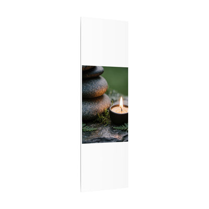 Warm River Stones Canvas Art - Japanese Pattern Japandi