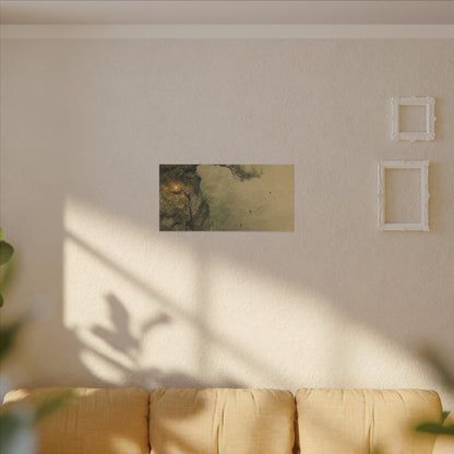 Spring Pine Tree Minimal Line Canvas Art | Earthy Decor
