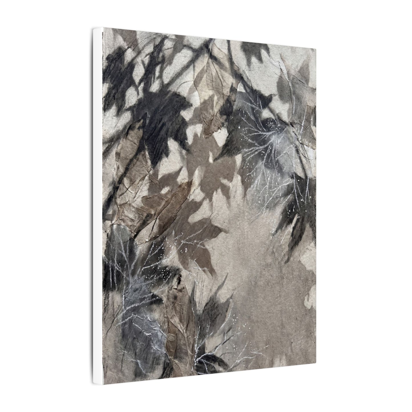 Shadow Play Texture Canvas Art | Cozy Japandi Art