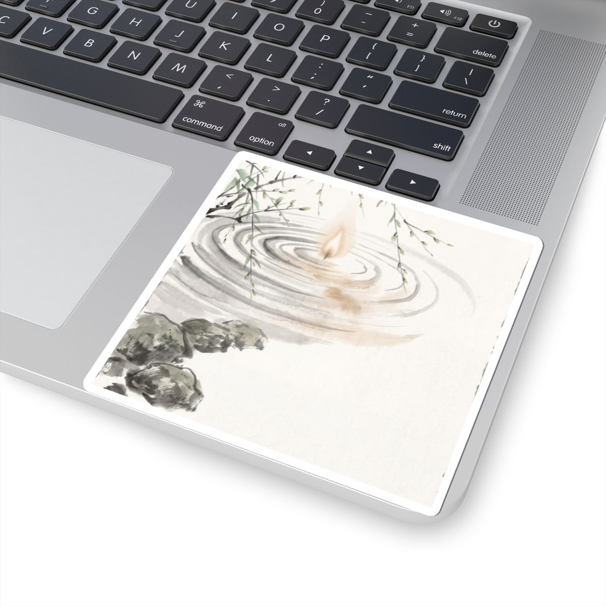 Ma Water Ripple Sticker - Zen Sumi E