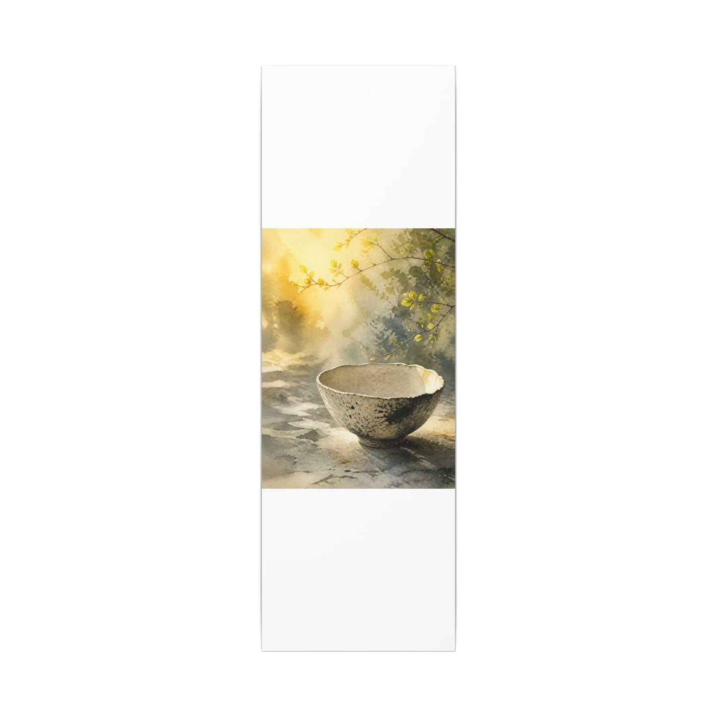 Cozy Ceramic Bowl Canvas Art - Watercolor Japandi