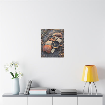 Winter Broken Pottery Gold Vein Canvas Art | Beautiful Decor