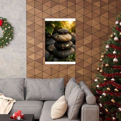 Summer River Stones Broken Beauty Wall Art Print | Beautiful Decor