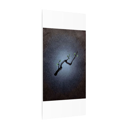 Ink Brushstroke Canvas Art | Spring Dark Japandi Moody Minimal Art