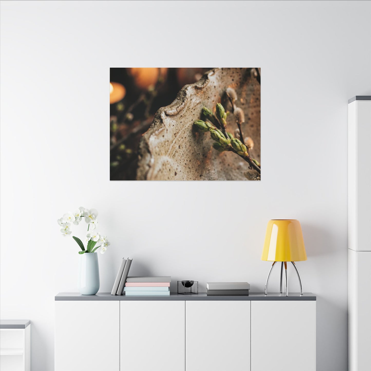 Overcast Ceramic Bowl Canvas Art - Japandi Ma