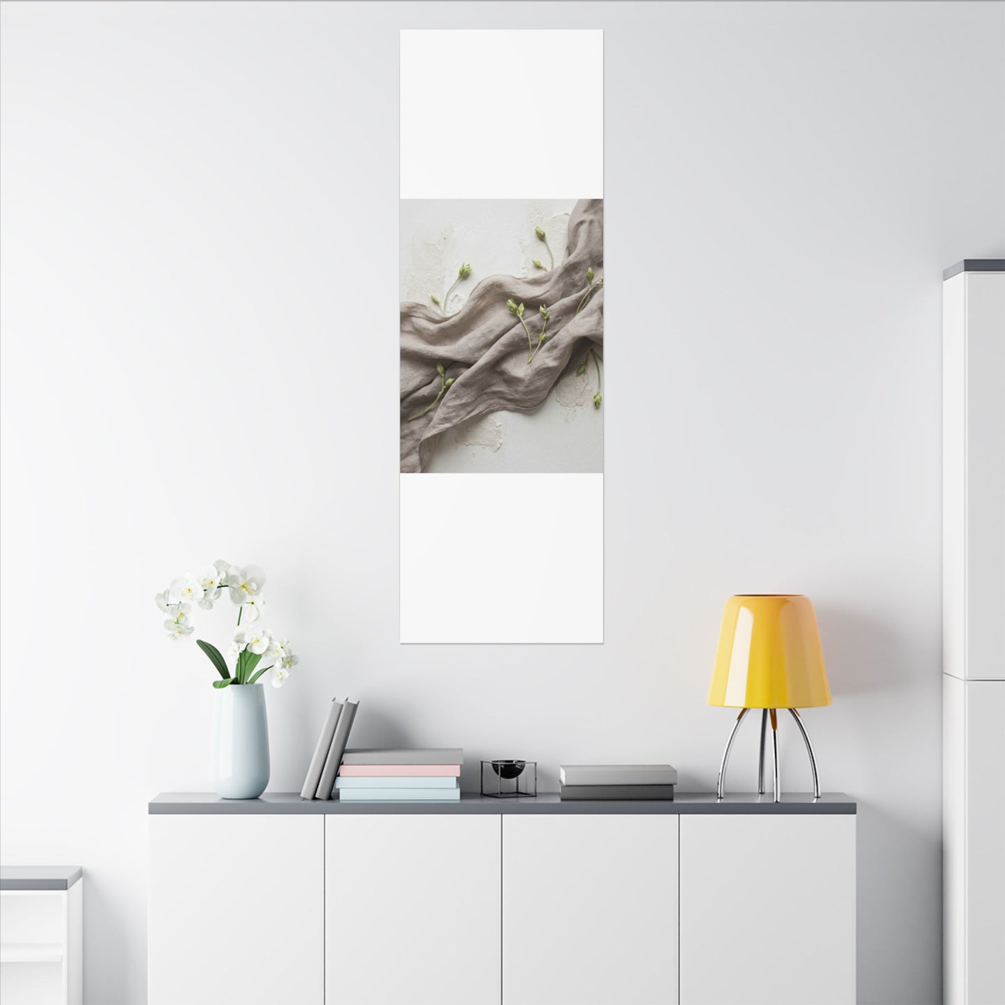 Overcast Silk Drape Canvas Art - Japandi Ma