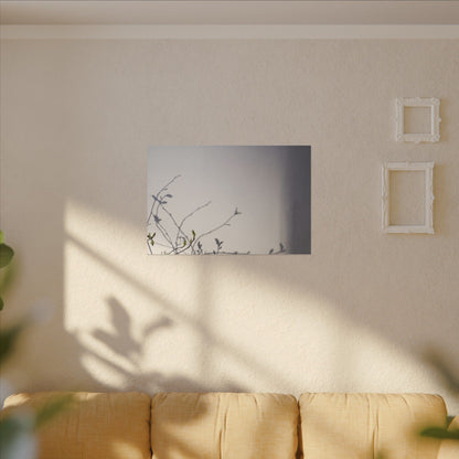 Japandi Shadow Play in Dawn | Japanese Pattern Canvas Art