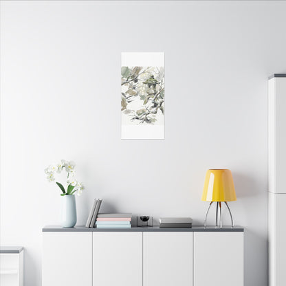 Elegant Stone Lantern Canvas Art - Watercolor Japandi