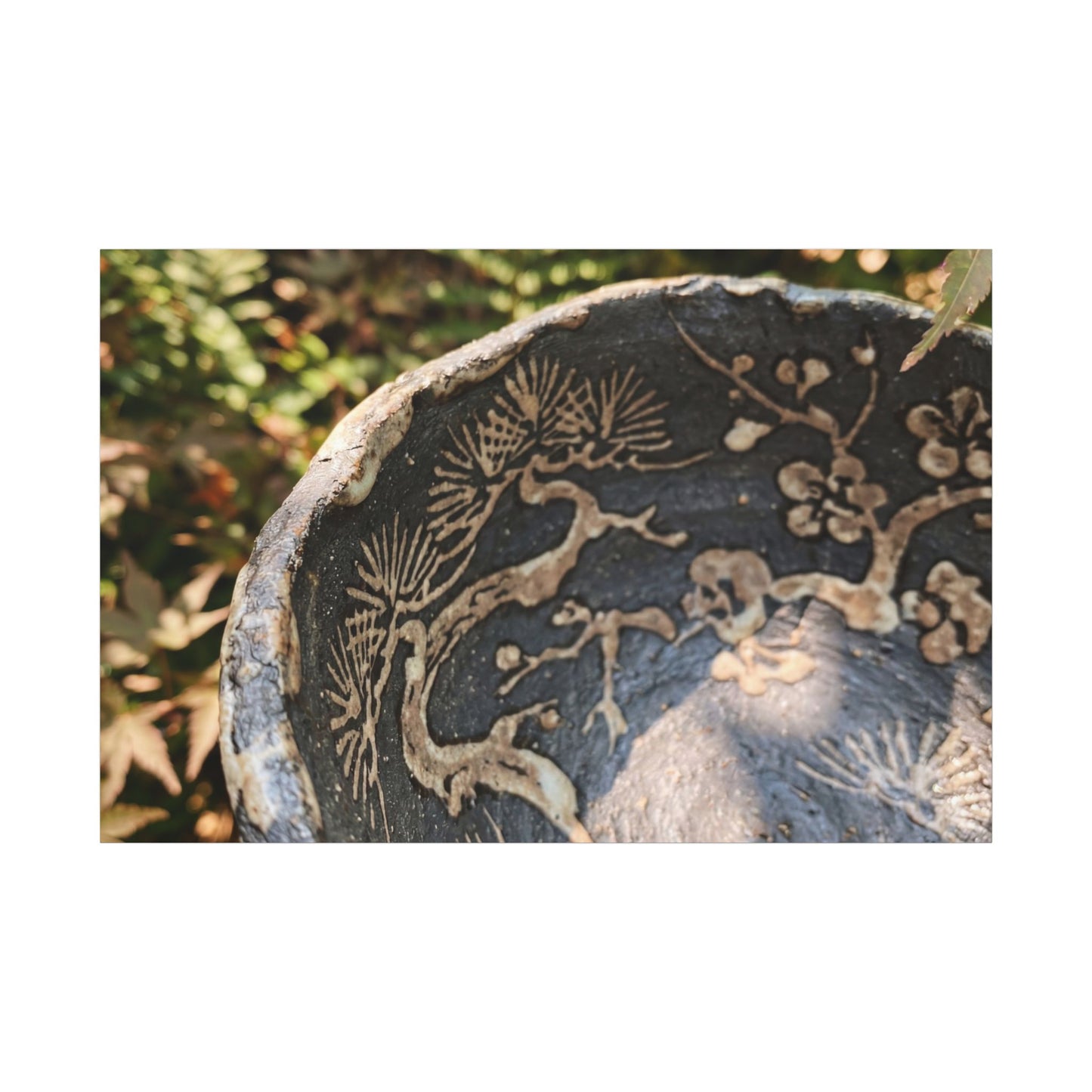 Ceramic Bowl Canvas Art | Summer Japandi Japanese Pattern Art