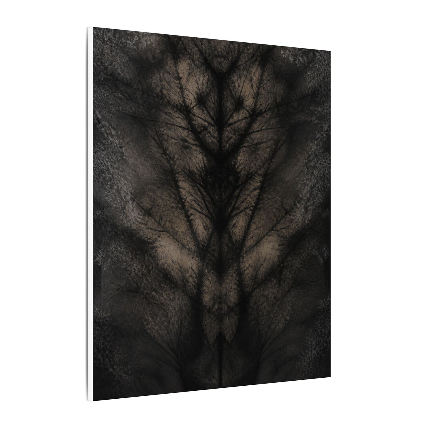Seijaku Shadow Play Canvas Art - Dark Japandi Charcoal Ink