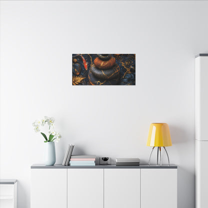 Summer River Stones Gold Vein Canvas Art | Resilient Decor