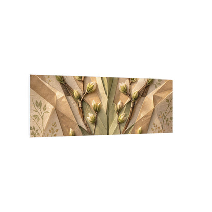 Kanso Paper Fold Canvas Art - Japandi Japanese Pattern