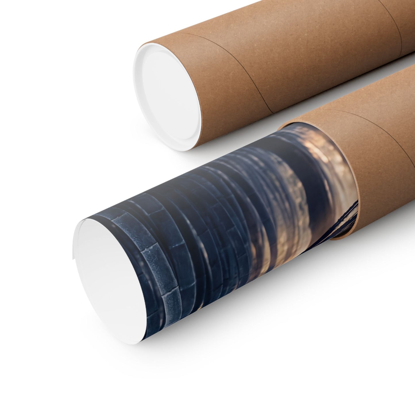 Golden Hour Bamboo Grove Wall Art Print - Zen Shibui
