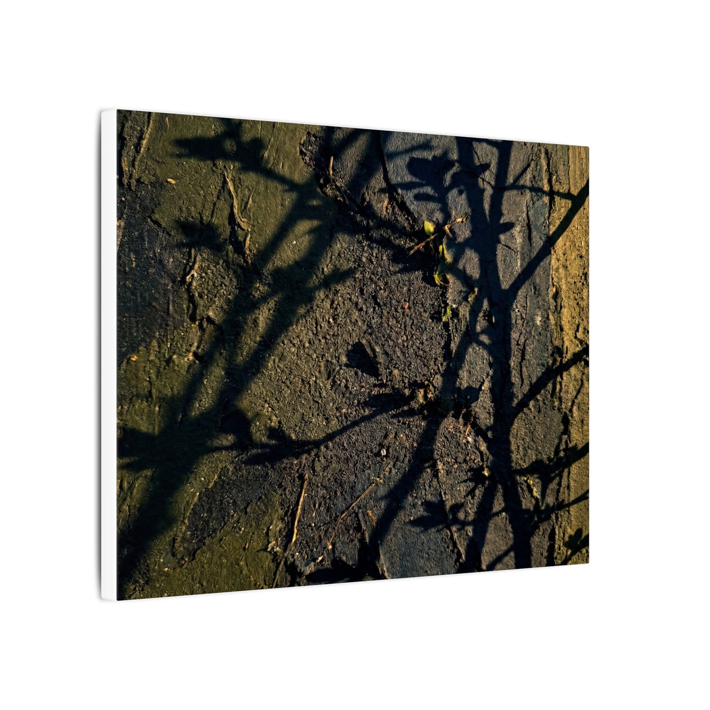 Kanso Shadow Play Canvas Art - Dark Japandi Dark Texture