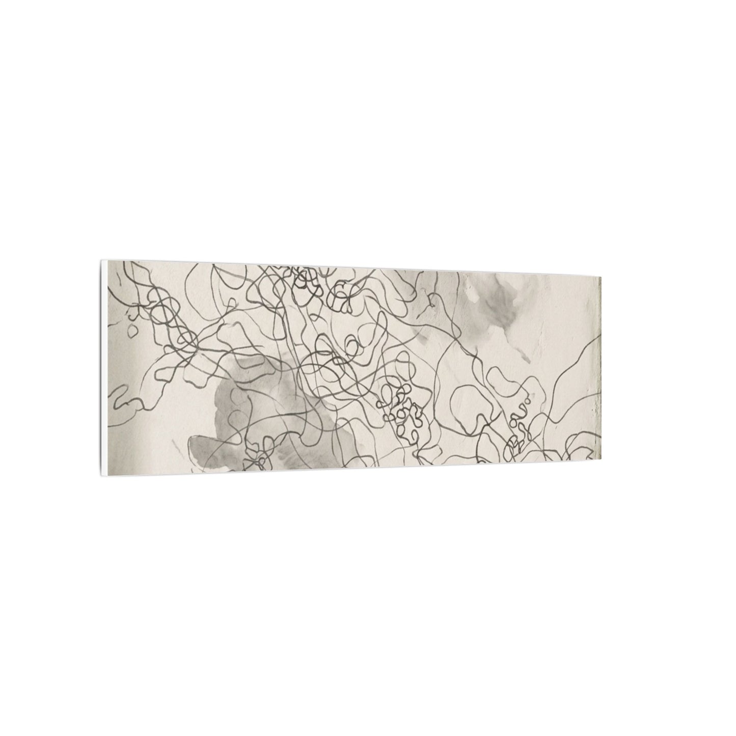 Summer Shadow Play Minimal Line Canvas Art | Earthy Decor