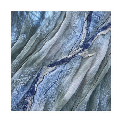 Moonlight Silk Drape Canvas Art - Japandi Mono No Aware