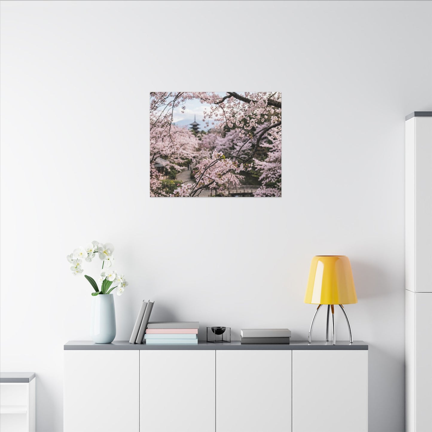 Shibui Ceramic Bowl Canvas Art - Japandi Watercolor