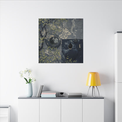 Spring Incense Smoke Ukiyo E Inspired Canvas Art | Tranquil Decor
