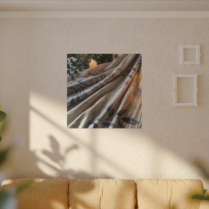 Fukinsei Silk Drape Canvas Art - Japandi Japanese Pattern