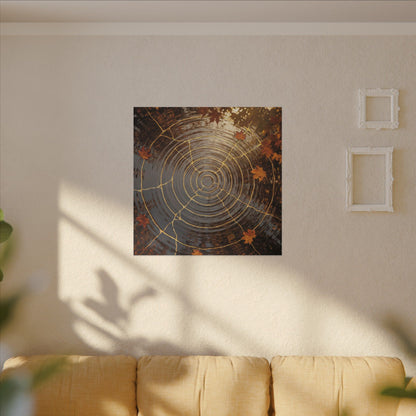 Artful Water Ripple Canvas Art - Gold Vein Kintsugi