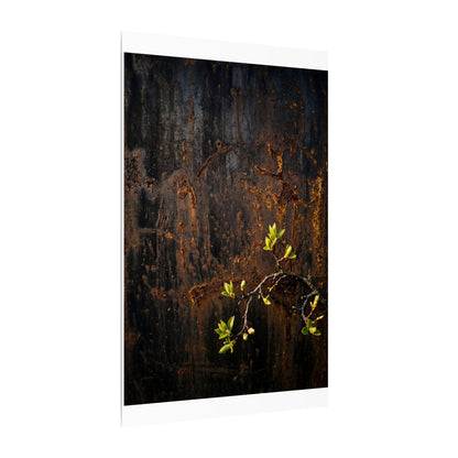 Golden Hour Rust Patina Canvas Art - Dark Japandi Fukinsei