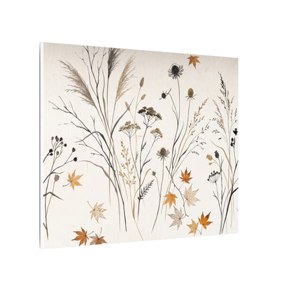 Dawn Dried Flowers Canvas Art - Japandi Kanso