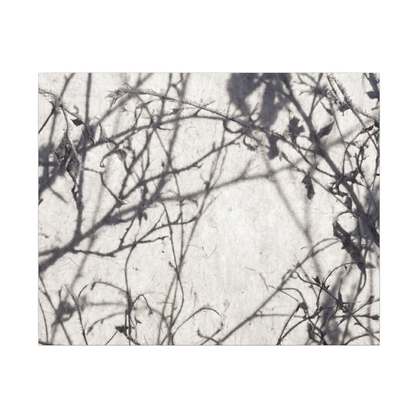 Winter Shadow Play Japanese Pattern Canvas Art | Elegant Decor