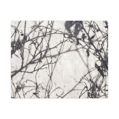 Winter Shadow Play Japanese Pattern Canvas Art | Elegant Decor