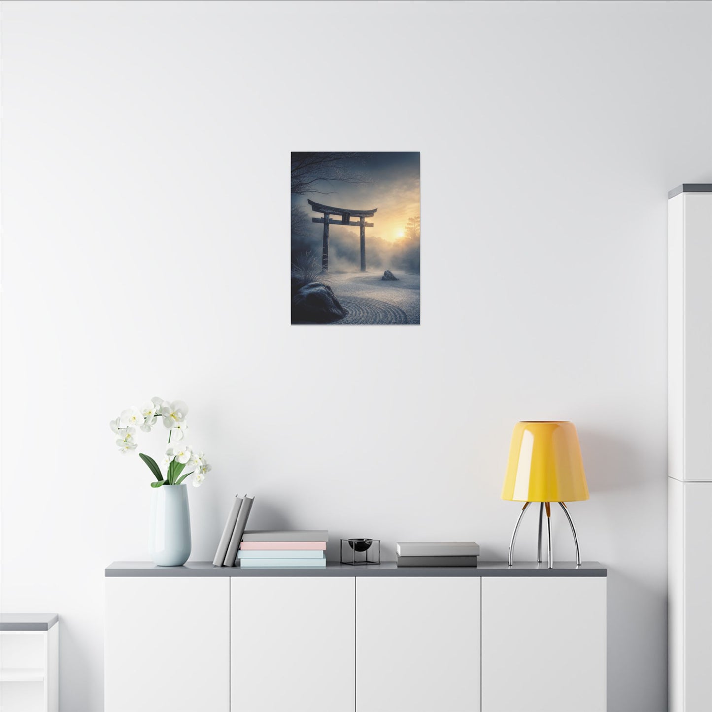 Zen Torii Gate in Golden Hour | Karesansui Canvas Art