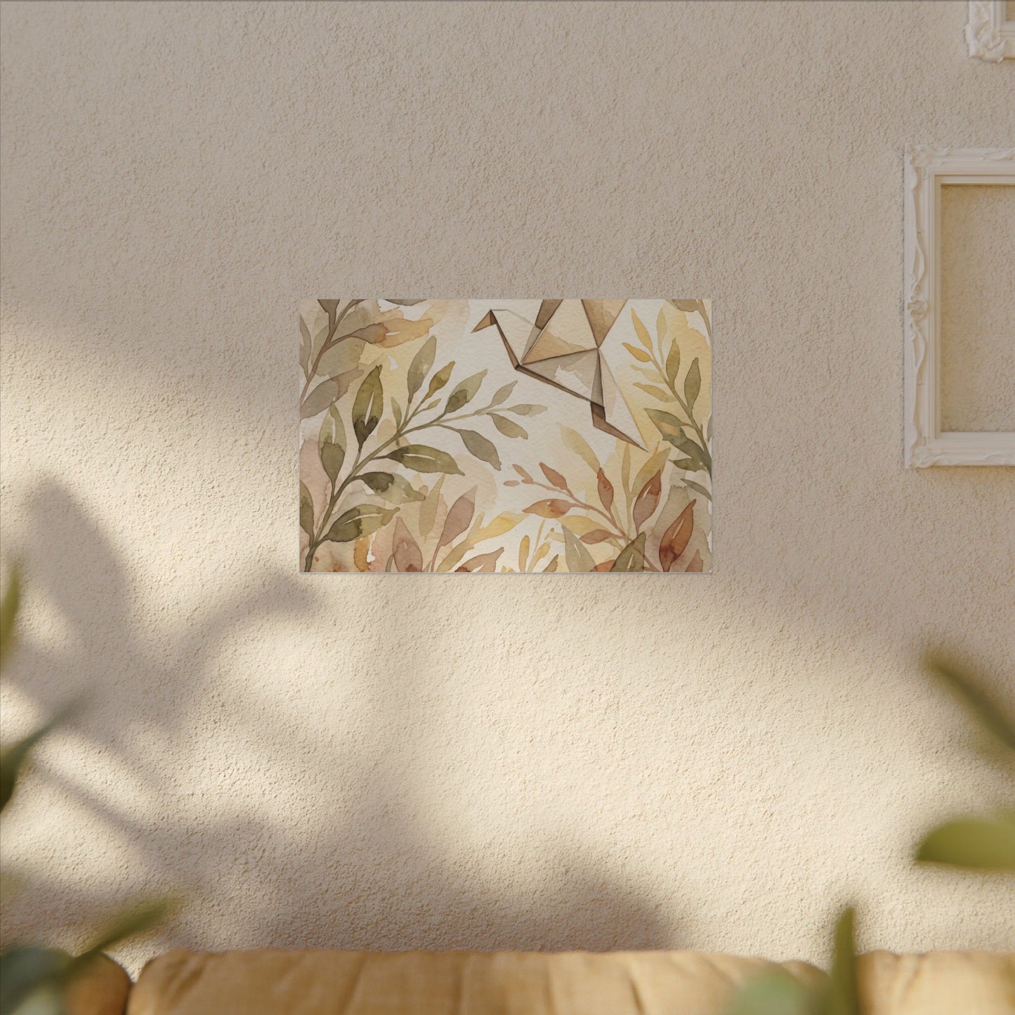Fukinsei Paper Fold Canvas Art - Japandi Watercolor