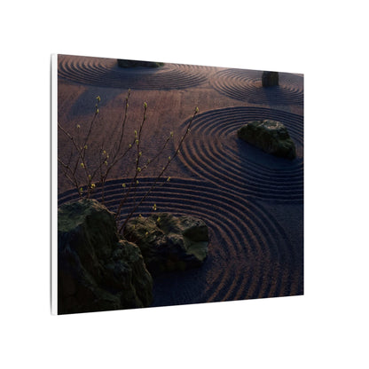 Spring Rock Garden Shadow Zen Canvas Art | Luxurious Decor