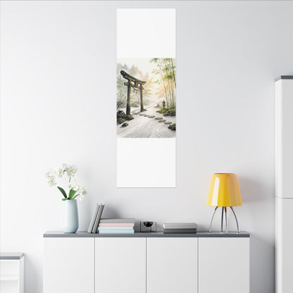 Peaceful Torii Gate Canvas Art - Karesansui Zen