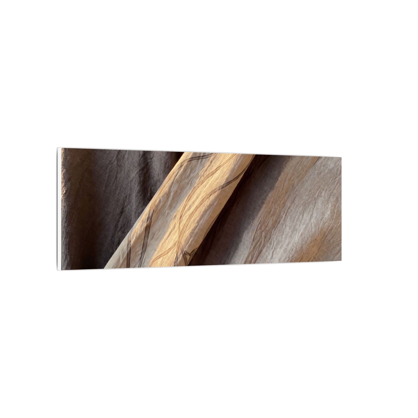 Warm Silk Drape Canvas Art - Japanese Pattern Japandi