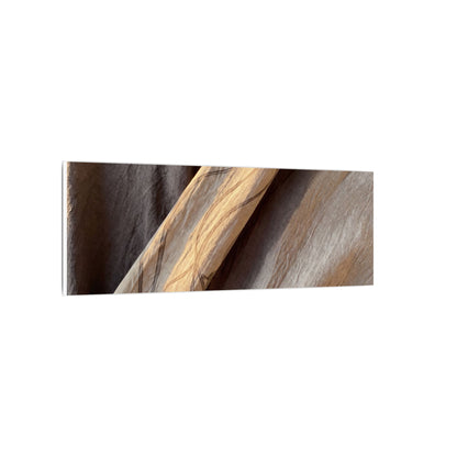 Warm Silk Drape Canvas Art - Japanese Pattern Japandi