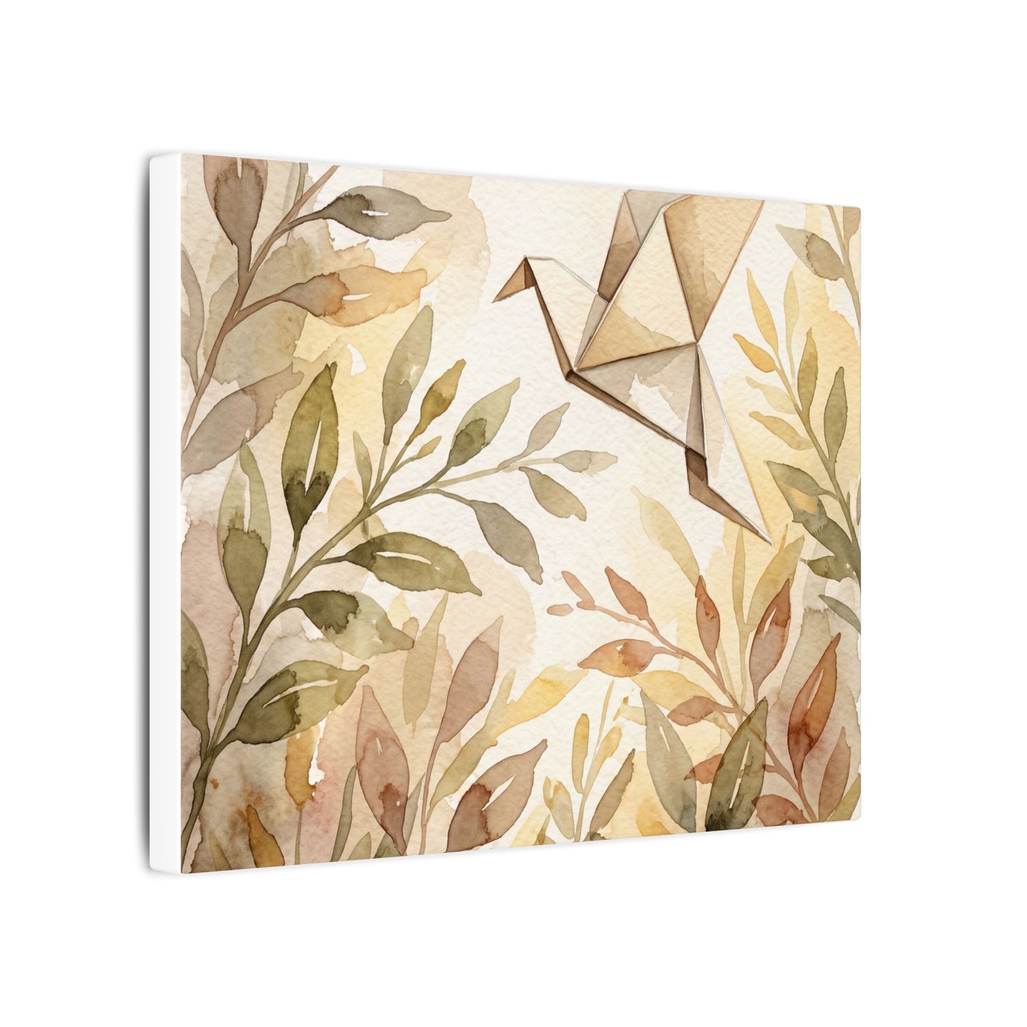 Fukinsei Paper Fold Canvas Art - Japandi Watercolor