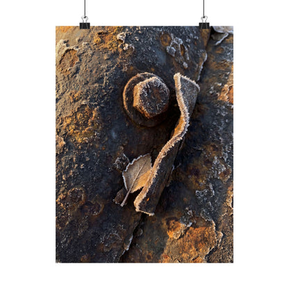 Golden Hour Rust Patina Wall Art Print - Dark Japandi Datsuzoku Art Print