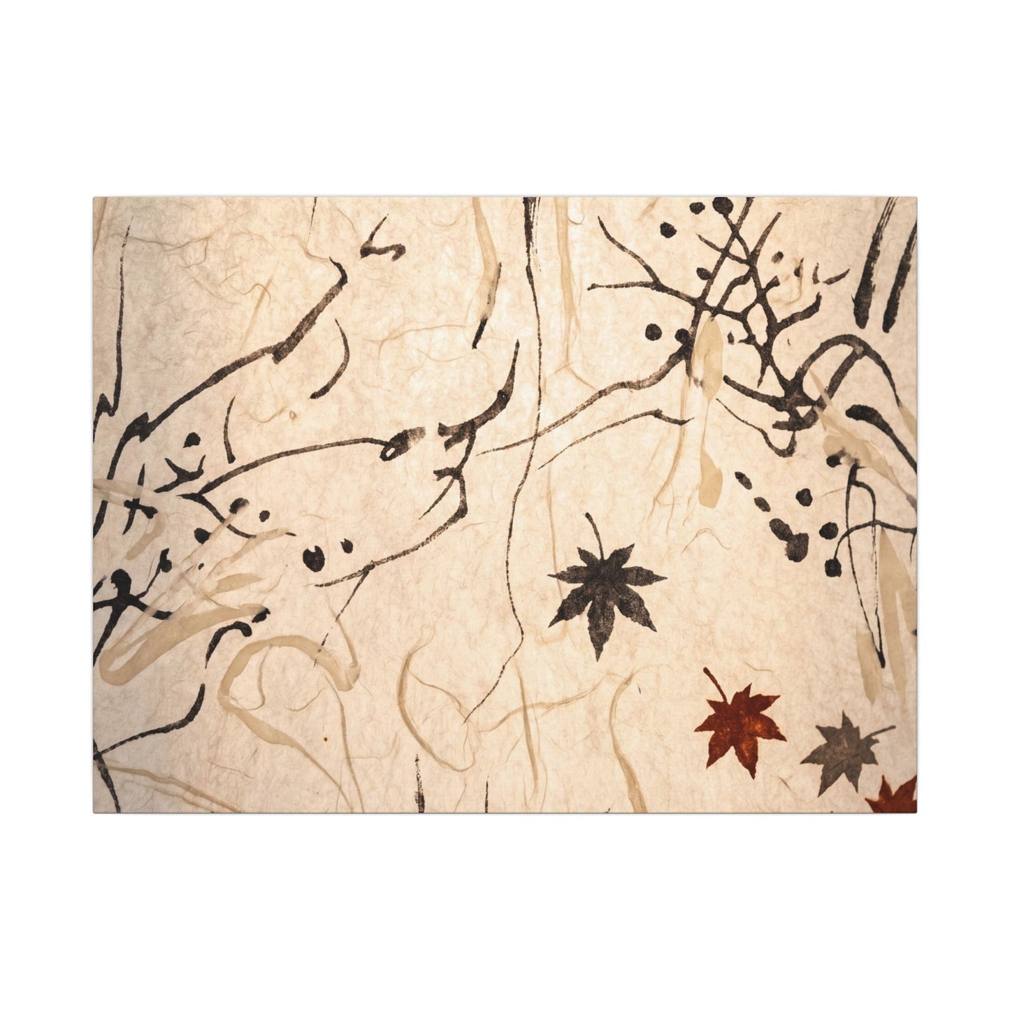 Golden Hour Shoji Screen Canvas Art - Japandi Fukinsei