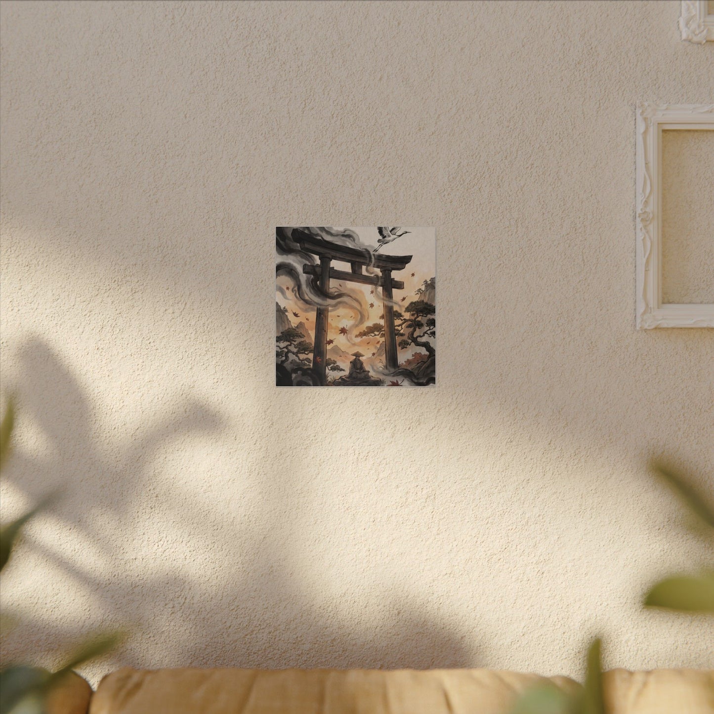 Torii Gate Ukiyo E Inspired Canvas Art | Serene Zen Art