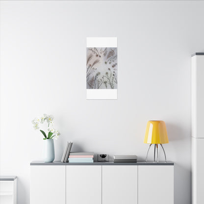 Dried Flowers Japanese Pattern Canvas Art | Elegant Japandi Art