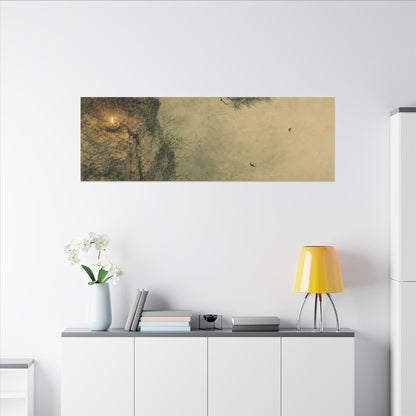 Spring Pine Tree Minimal Line Canvas Art | Earthy Decor