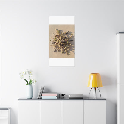 Dried Flowers Spring Canvas Art | Japandi Earthy Design
