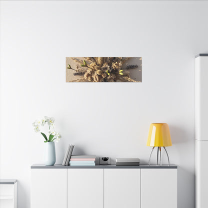 Dried Flowers Spring Canvas Art | Japandi Earthy Design