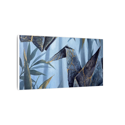 Paper Fold Canvas Art | Summer Kintsugi Crackle Gold Art