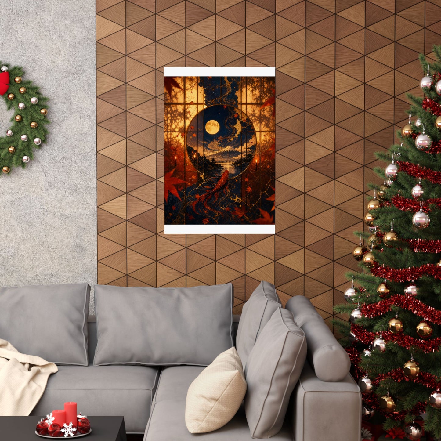 Resilient Shoji Screen Wall Art Print - Gold Vein Kintsugi
