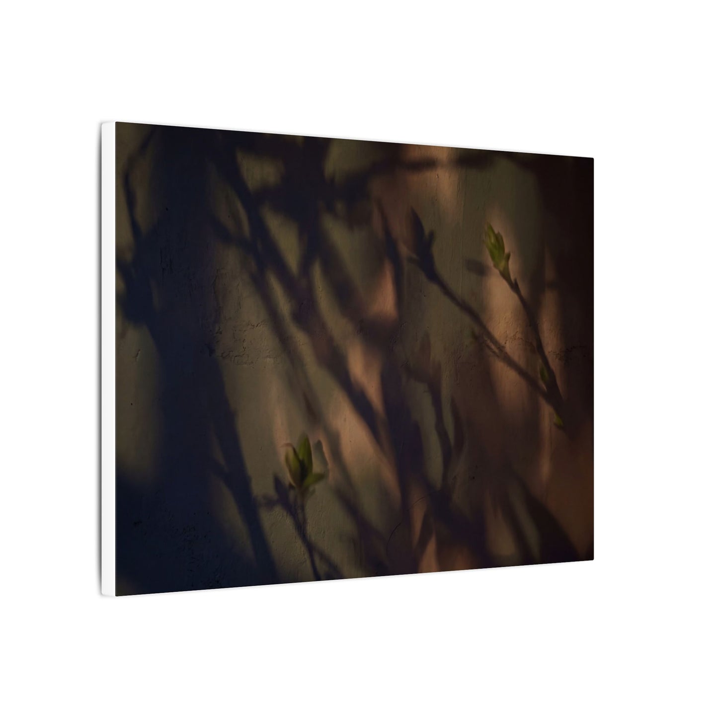 Candlelight Shadow Play Canvas Art - Dark Japandi Shibui