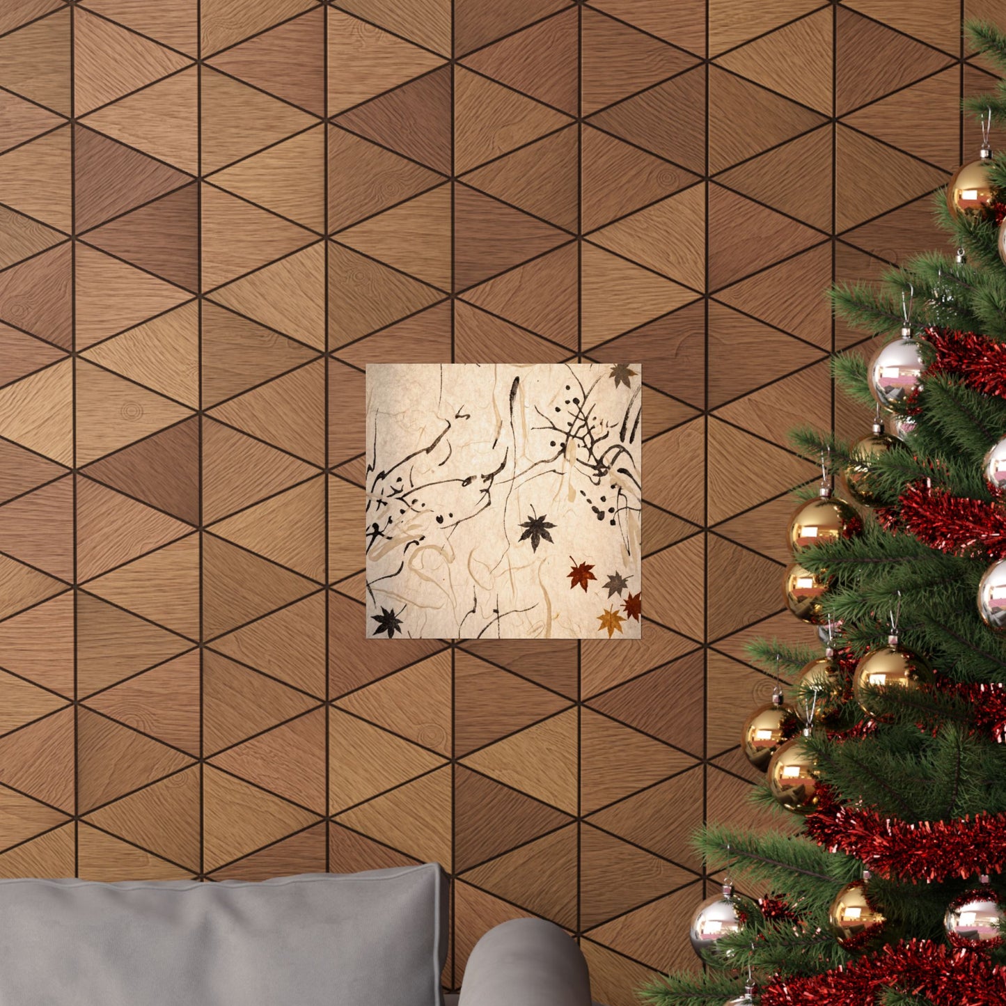 Golden Hour Shoji Screen Wall Art Print - Japandi Fukinsei