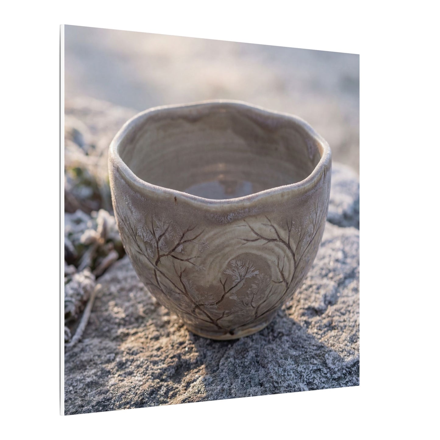 Seijaku Ceramic Bowl Canvas Art - Japandi Japanese Pattern