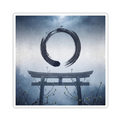 Zen Torii Gate in Moonlight | Enso Sticker